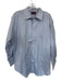 F.A. MacCluer Size 17.5 Light blue Cotton Solid Button Down Men's Shirt Light blue / 17.5