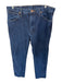 Wrangler Size 34x34 Dark Wash Cotton Zipper & Buttons Front Pockets Men's Jeans Dark Wash / 34x34