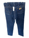 Wrangler Size 34x34 Dark Wash Cotton Zipper & Buttons Front Pockets Men's Jeans Dark Wash / 34x34