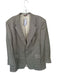 Hart Schaffner & Marx Tan & Black Wool Plaid 2 Button Sport Coat Men's Blazer Tan & Black / 44r