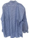 Ben Silver Size Est L Blue & White Cotton Striped Button Down Dress Shirt Shirt Blue & White / Est L