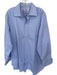 Ben Silver Size Est L Purple & Blue Print Cotton Striped Button Down Men's Shirt Purple & Blue Print / Est L