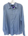 Southern Tide Size XL Blue & White Nylon Blend Striped Button Down Men's Shirt Blue & White / XL