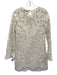 Sea New York Size 4 Cream White Long Bell Sleeve Crochet Lace Sheer Panel Dress Cream White / 4