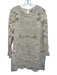 Sea New York Size 4 Cream White Long Bell Sleeve Crochet Lace Sheer Panel Dress Cream White / 4