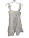 Agua Bendita Size S White Cotton Sleeveless Eyelet Lace Empire Waist Mini Dress White / S