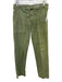 AG Size 24 Green Cotton Blend Zip & Button Pocket High Rise Crop Pants Green / 24