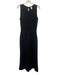 Spanx Size S Black Modal Blend Sleeveless Keyhole Back Drawstring Waist Jumpsuit Black / S