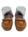 Tory Burch Shoe Size 8M Brown Leather Round Toe Flat Slip On Logo Shoes Brown / 8M