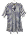 Banana Republic Size XS/S Blue & White Cotton Striped Button Front Mini Dress Blue & White / XS/S