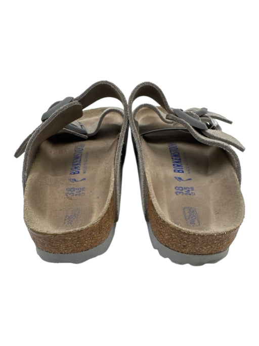 Birkenstock Shoe Size 38 Grey Leather open toe Buckle Sandals Grey / 38
