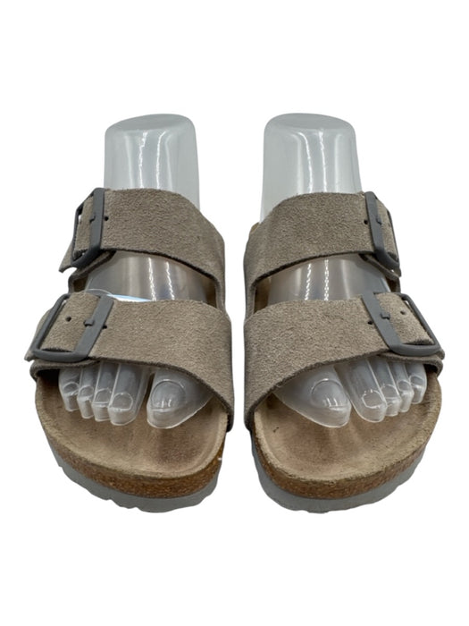 Birkenstock Shoe Size 38 Grey Leather open toe Buckle Sandals Grey / 38