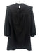 Madewell Size S Black Cotton Eyelet Long Sleeve Keyhole Back Dress Black / S