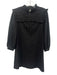 Madewell Size S Black Cotton Eyelet Long Sleeve Keyhole Back Dress Black / S