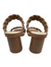Dolce Vita Shoe Size Est 7 Brown Leather open toe Braided Band Sandals Brown / Est 7