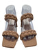 Dolce Vita Shoe Size Est 7 Brown Leather open toe Braided Band Sandals Brown / Est 7
