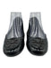 Tory Burch Shoe Size 8M Black Leather Round Toe Flat Slip On Logo Shoes Black / 8M