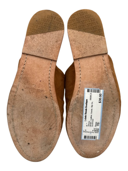 Tkees Shoe Size 7B Brown Leather Suede Slip On Shoes Brown / 7B