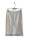 Chanel Size 38 White Cotton & Wool Blend High Rise Tweed Lace Trim Skirt White / 38