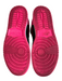 Air Jordan Shoe Size 9.5 Pink & Black Leather Round Toe High Top Lace Up Shoes Pink & Black / 9.5