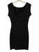 Diane Von Furstenberg Size 10 Black Polyester Blend Sleeveless Pleated Dress Black / 10