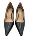Stuart Weitzman Shoe Size 6.5 Black Leather Pointed Toe Mid Heel Pumps Black / 6.5