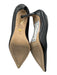 Stuart Weitzman Shoe Size 6.5 Black Leather Pointed Toe Mid Heel Pumps Black / 6.5