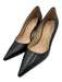 Stuart Weitzman Shoe Size 6.5 Black Leather Pointed Toe Mid Heel Pumps Black / 6.5
