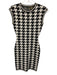 Torn By Ronny Kobo Size XS Black & White Rayon Blend Houndstooth Check Dress Black & White / XS