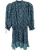 Joie Size S Mixed Blues Polyester Botanical 1/2 Balloon Sleeve high neck Dress Mixed Blues / S
