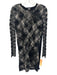 Missoni Size S Black & White Cotton Long Sleeve All Over Print Textured Dress Black & White / S