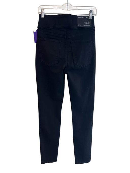 Veronica Beard Jeans Size 28 Black Cotton Blend High Rise Skinny Jeans Black / 28