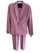 J. Crew Size 4 Purple Polyester Blend Houndstooth 1 Button Flat Front Pant Set Purple / 4