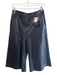 Veronica Beard Size 4 Black Lamb leather Zip Fly Pockets Knee Length Shorts Black / 4