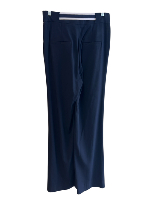 Veronica Beard Size 6 Navy Viscose Blend Silver Buckle Side Pockets Pants Navy / 6