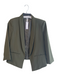 MURAL Size Medium Dark Green Polyester Open Front Front Slit Pockets Blazer Dark Green / Medium