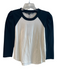 Veronica Beard Jeans Size Small White & Black Cotton Crew Neck Long Sleeve Top White & Black / Small