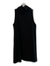 Leith Size Medium Black Polyester Sleeveless Turtleneck Knee Length A line Dress Black / Medium