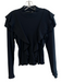 Veronica Beard Jeans Size Small Black Cotton Ribbed Knit Long Sleeve Top Black / Small