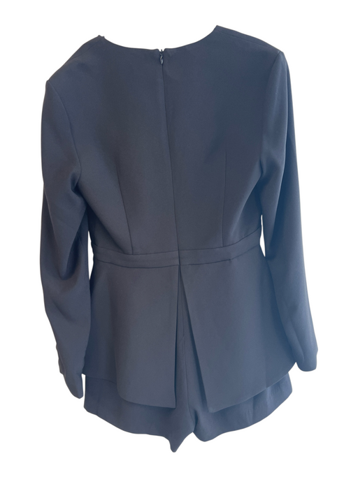 Finders Keepers Size Est M/L Black Polyester Blend Deep V Neck Back Zip Romper Black / Est M/L