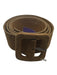 Free People Brown Buckle Leather Belts Brown