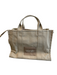Marc Jacobs Beige Canvas Zip Close print on front Shoulder Bag Beige / M