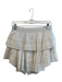 Love Shack Fancy Size M White Cotton Elastic Waist solid color Tiered Skirt White / M