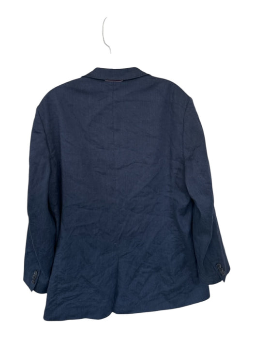 Ted Baker Size 4/XL Navy Linen 2 Buttons Blazer Jacket Navy / 4/XL