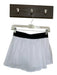 Alo Size S White & Black Polyester Blend Waist Band Color Block Athletic Skort White & Black / S