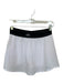 Alo Size S White & Black Polyester Blend Waist Band Color Block Athletic Skort White & Black / S