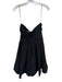 Wayf Size S Black Cotton Rouched Strapless Mini Dress Black / S