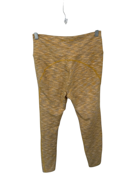 Outdoor Voices Size M Yellow & Gray Polyester Blend Spandex Heathered Leggings Yellow & Gray / M