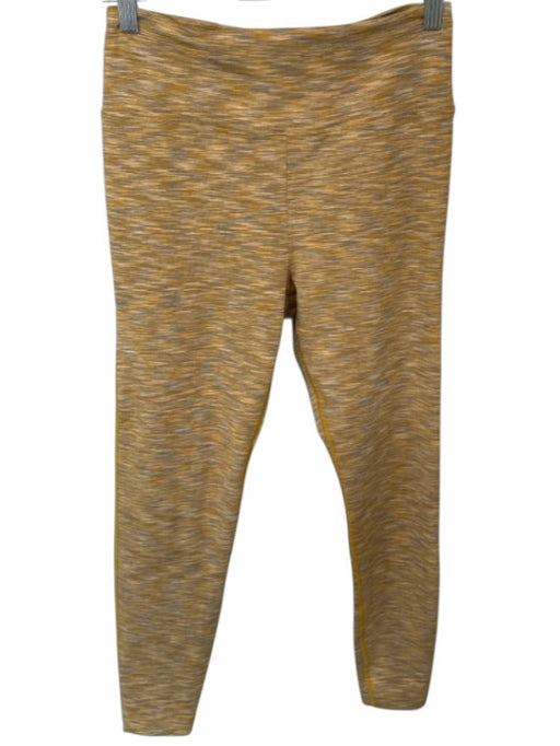 Outdoor Voices Size M Yellow & Gray Polyester Blend Spandex Heathered Leggings Yellow & Gray / M
