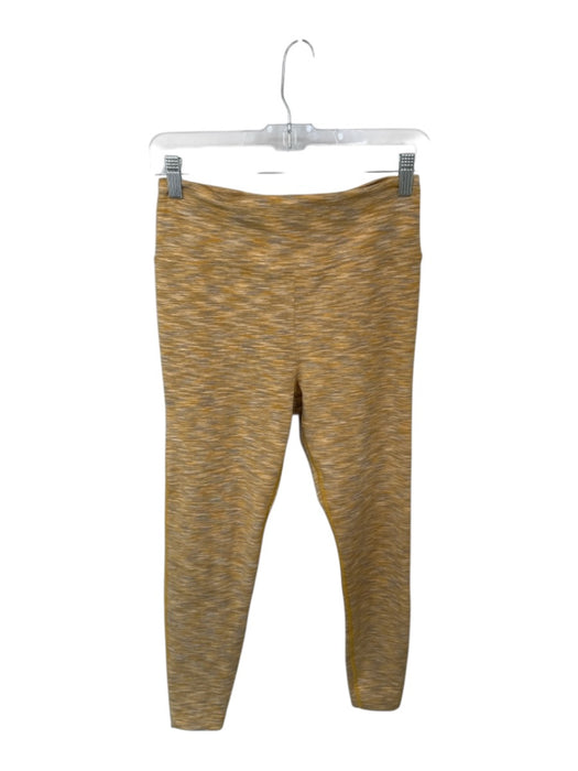 Outdoor Voices Size M Yellow & Gray Polyester Blend Spandex Heathered Leggings Yellow & Gray / M